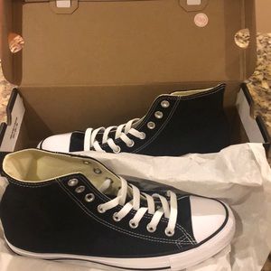 Brand new black Converse high tops! Never worn!